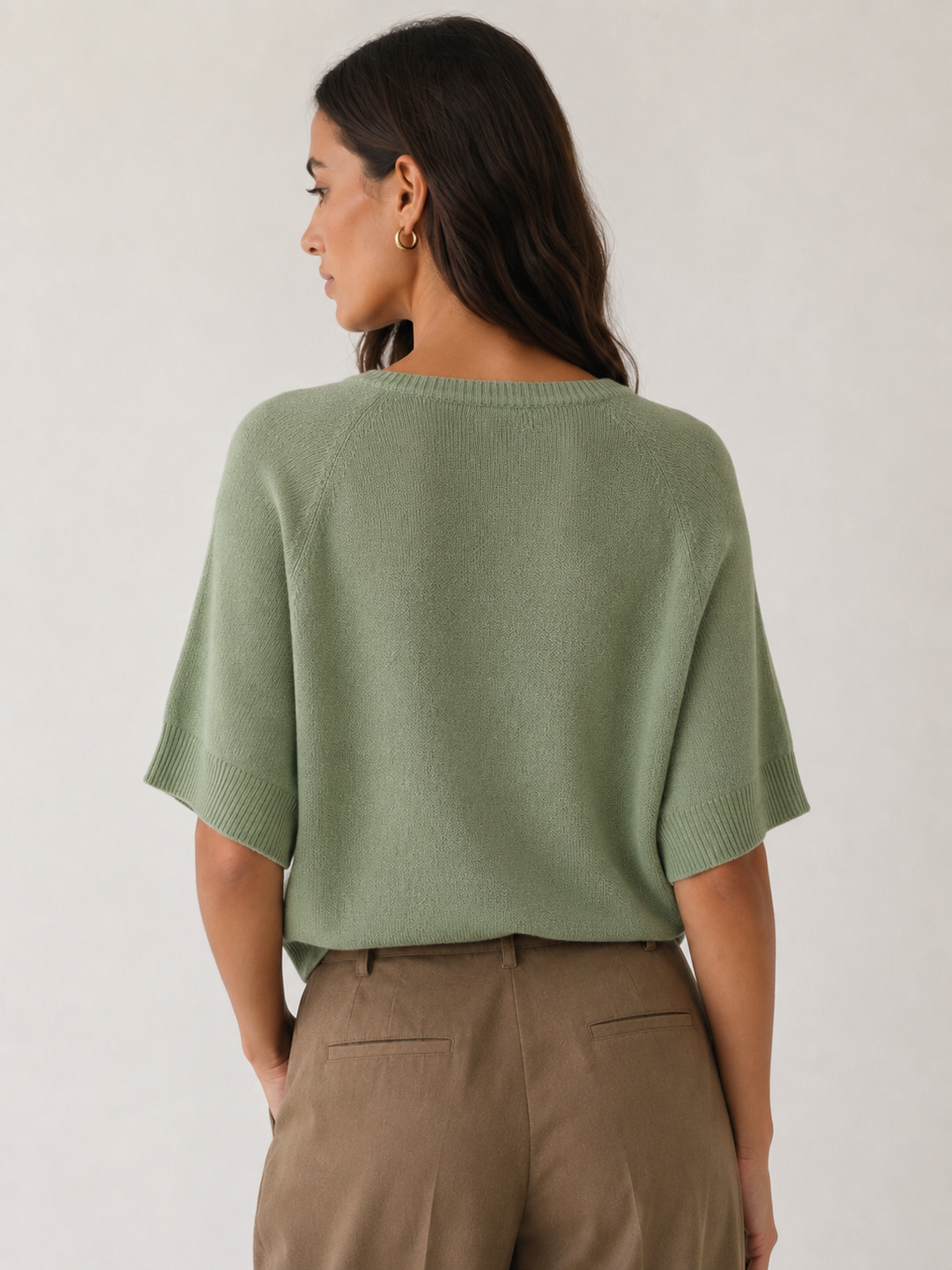 Viscose Knit Top - Pistachio Green