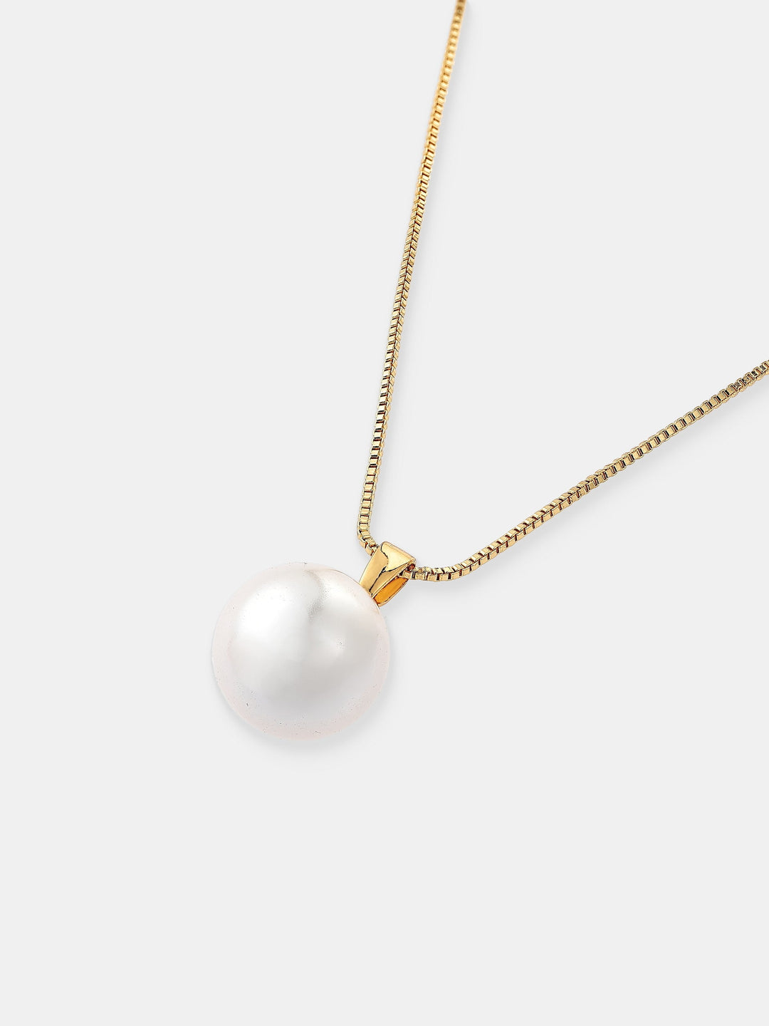 Classic Pearl 18K Gold Plated Necklace