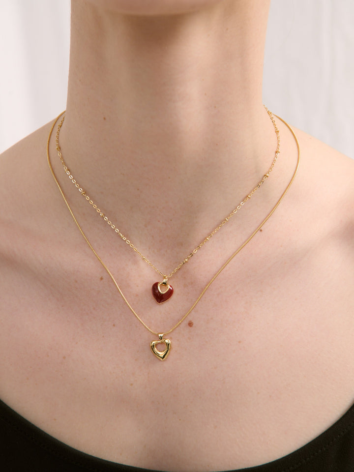 Jules Heart 18K Gold Plated Necklace