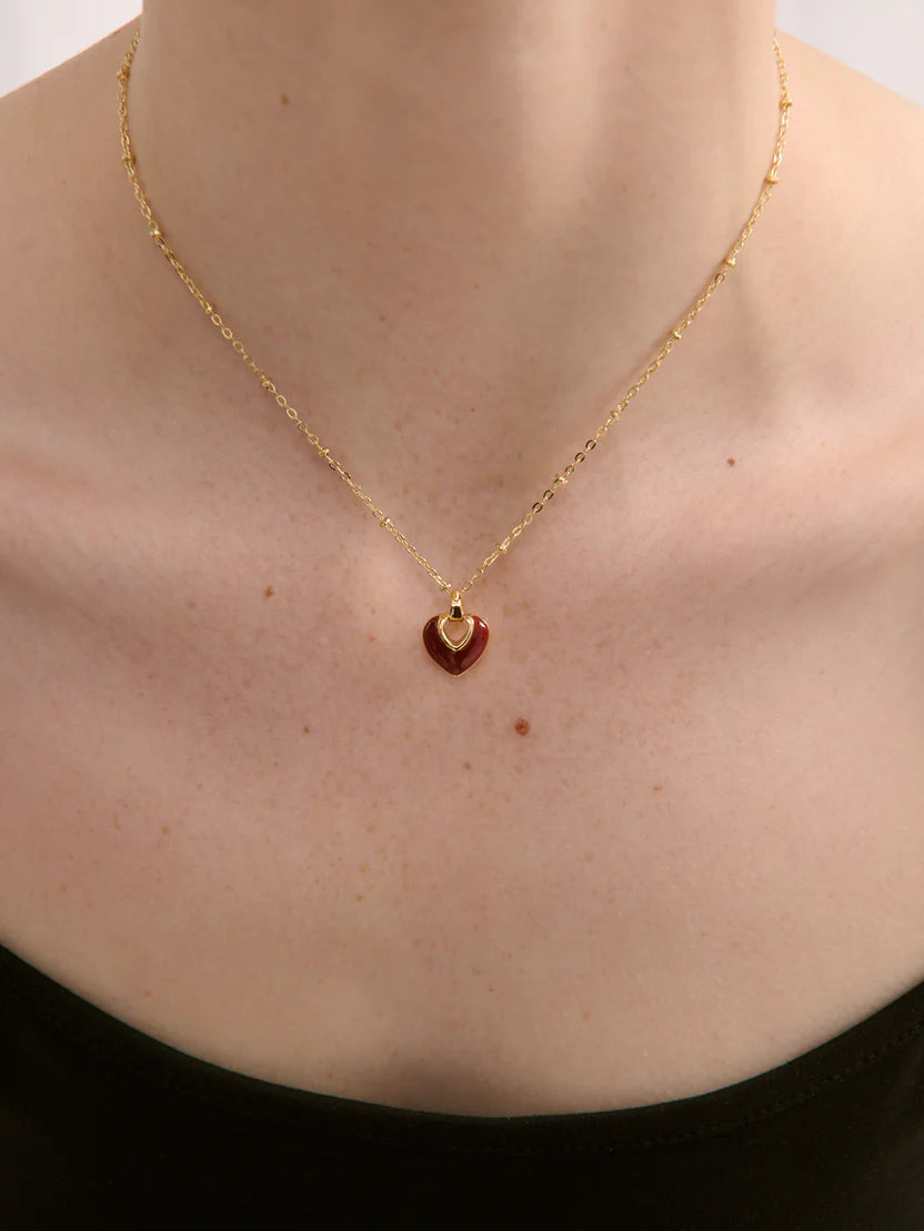 Jules Heart 18K Gold Plated Necklace