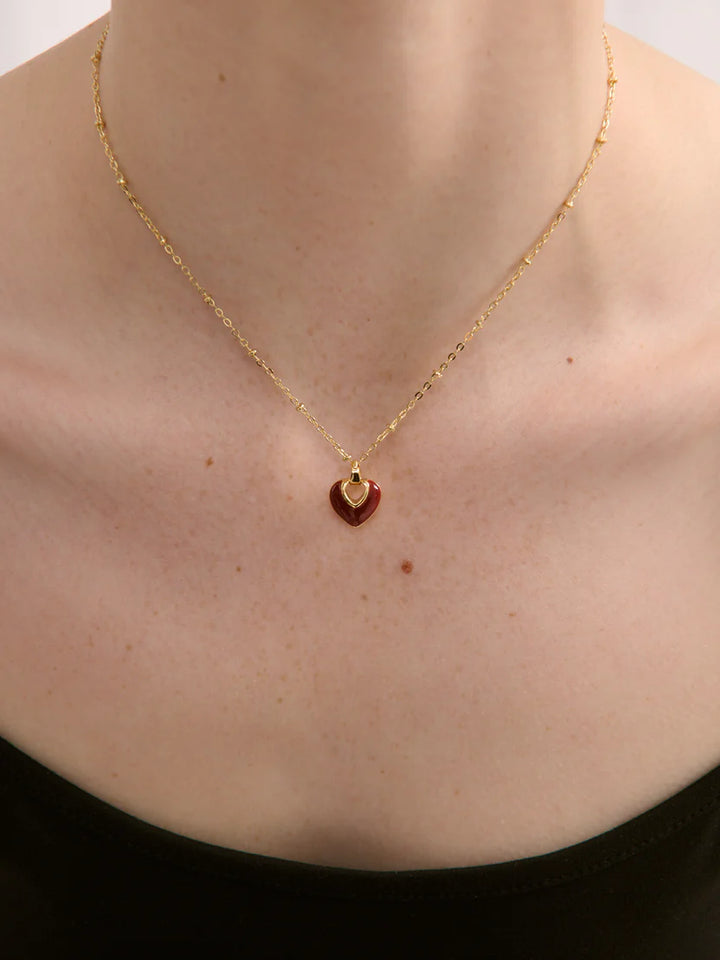 Jules Heart 18K Gold Plated Necklace