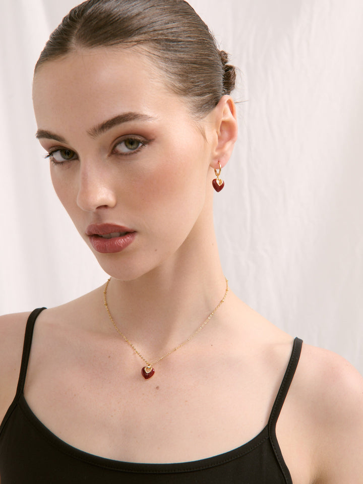 Jules Heart 18K Gold Plated Necklace