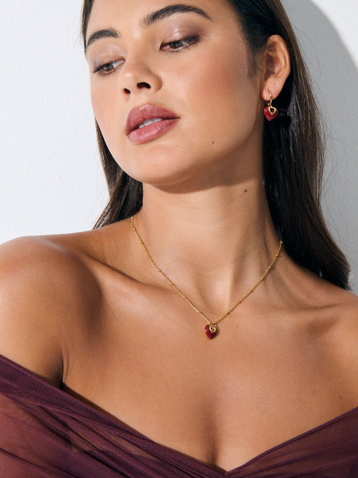 Jules Heart 18K Gold Plated Necklace