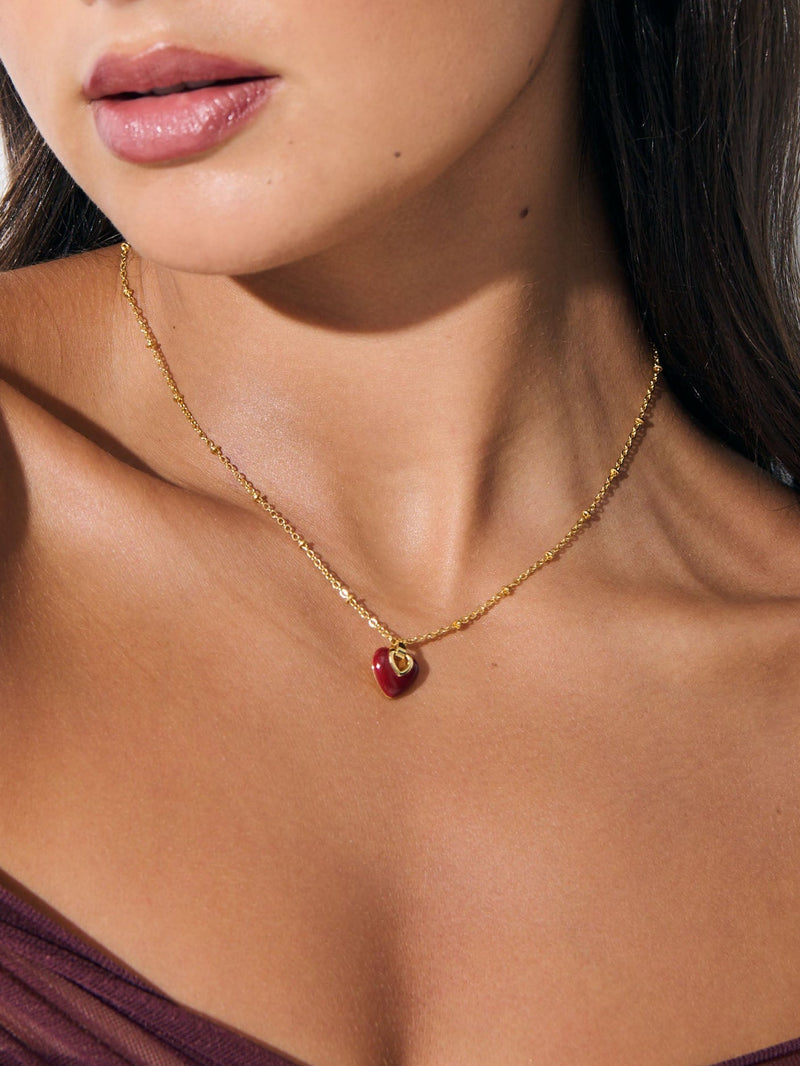 Jules Heart 18K Gold Plated Necklace