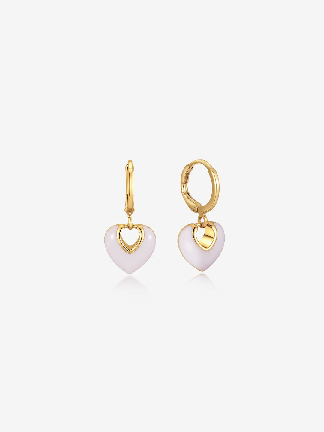 Jules Heart 18K Gold Plated Earrings
