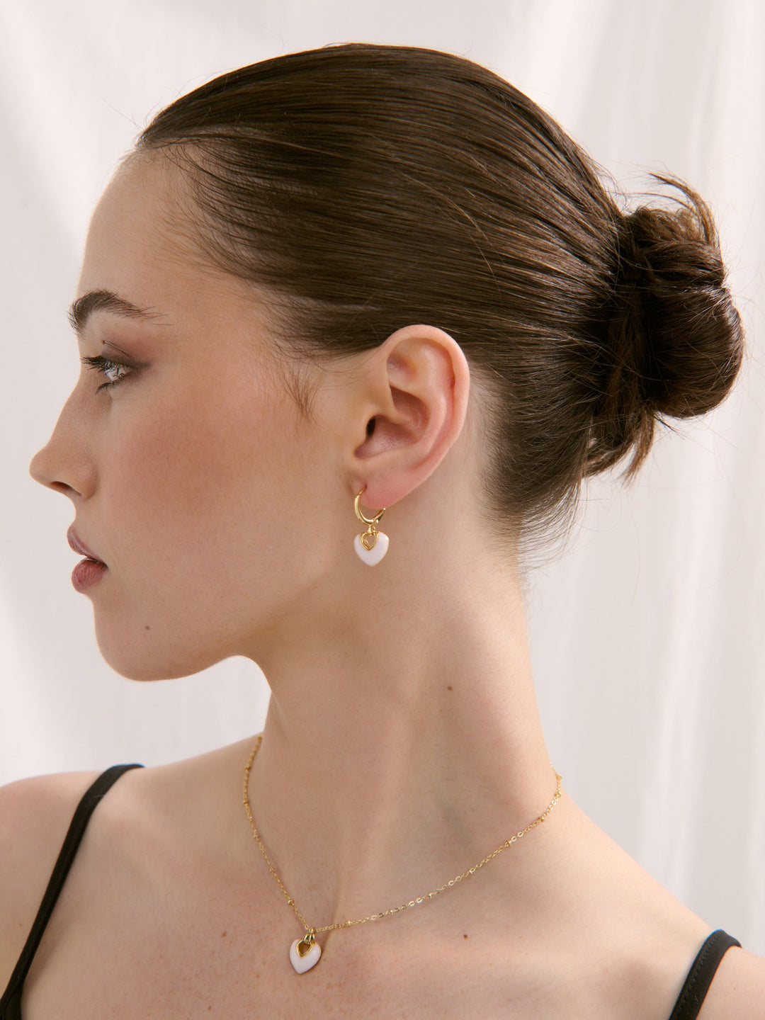 Jules Heart 18K Gold Plated Earrings