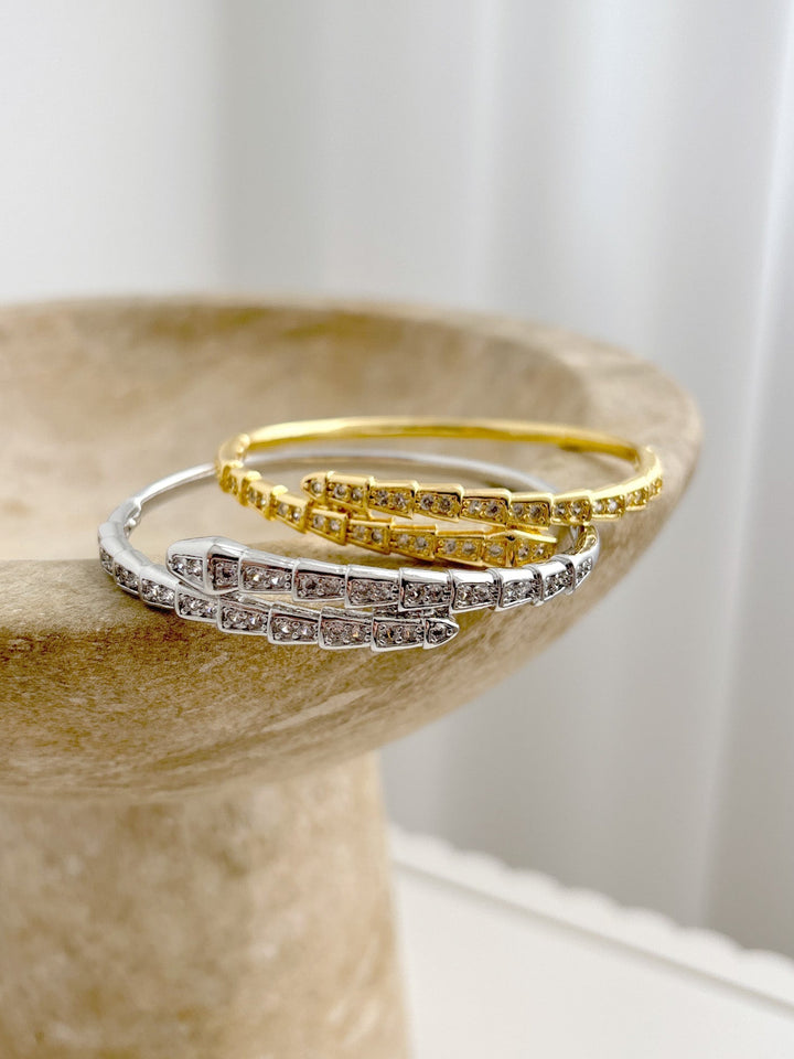 Seren Diamante Plated Bangle