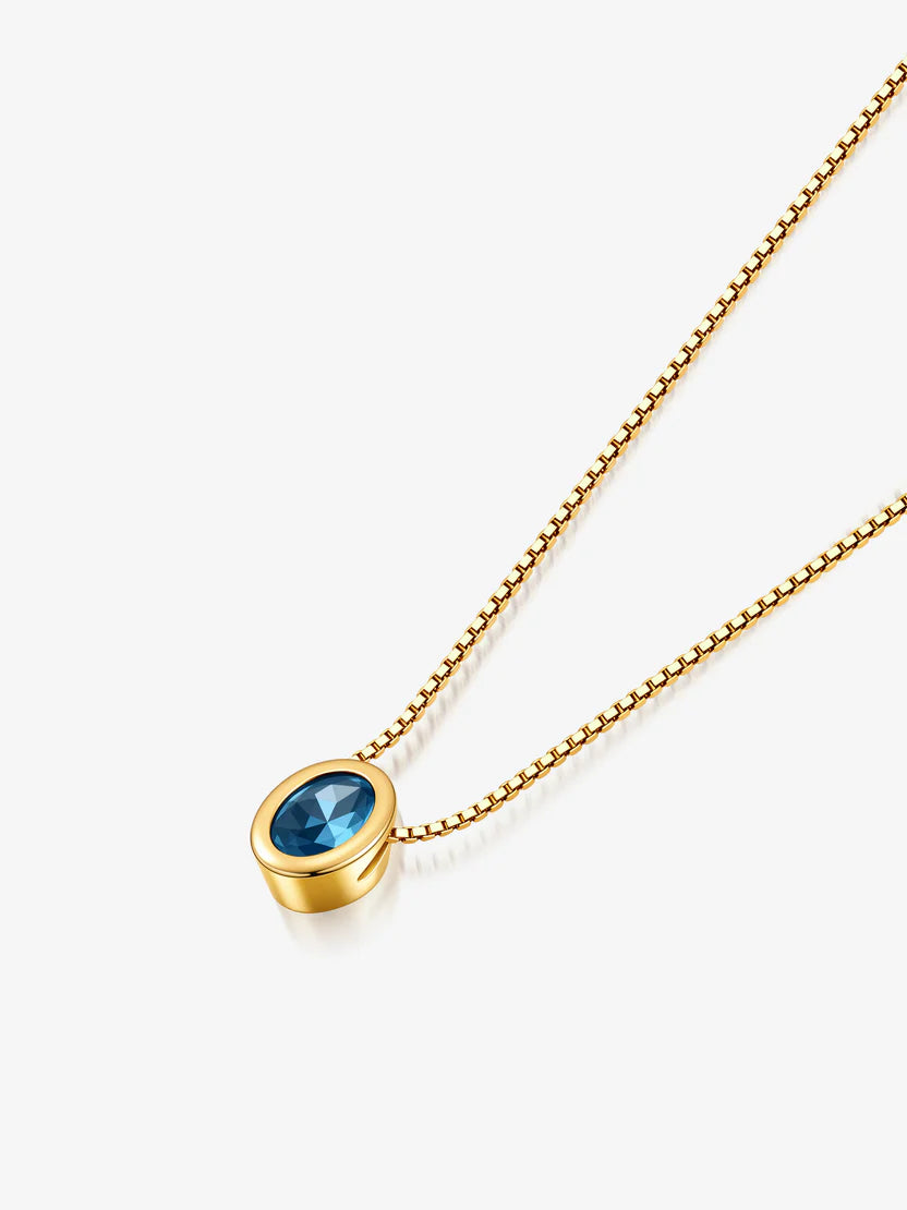 Aurora Birthstone 18K Gold Plated Necklace
