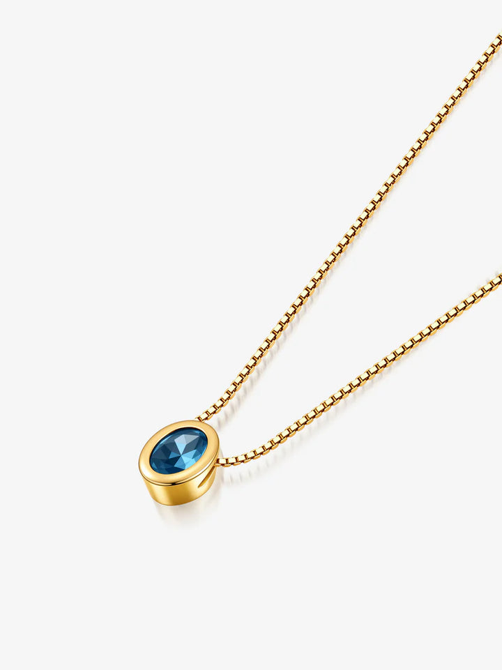 Aurora Birthstone 18K Gold Plated Necklace