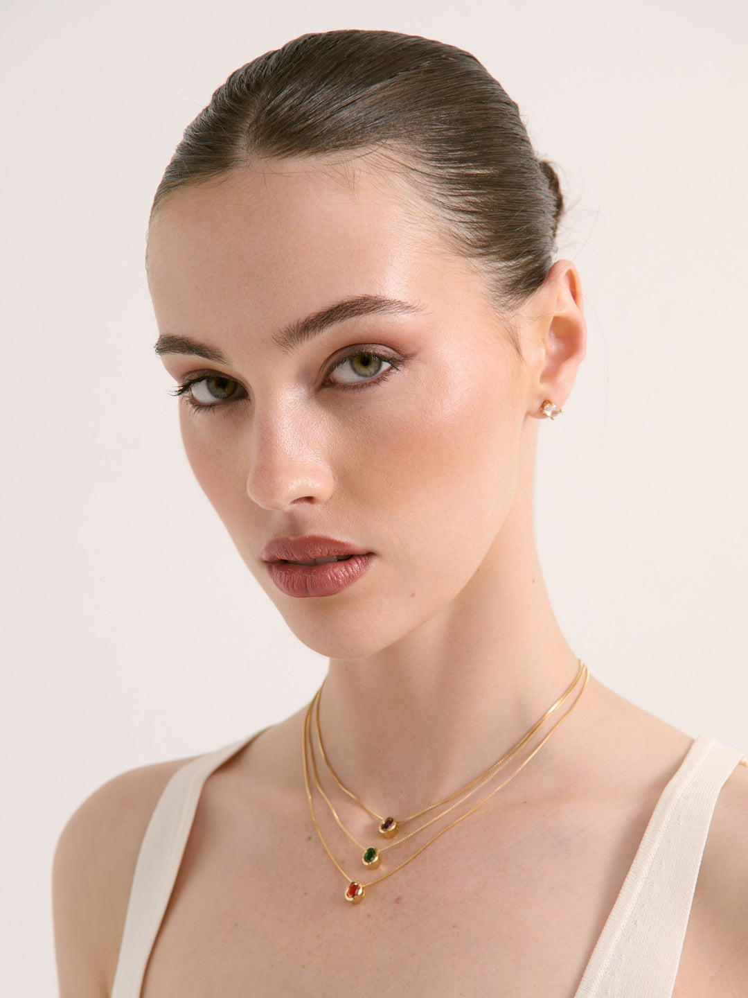 Aurora Birthstone 18K Gold Plated Necklace - May