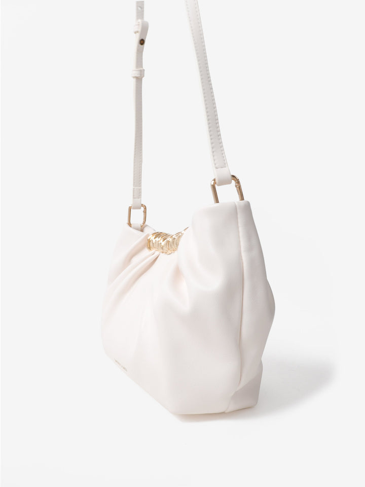 Aura Gathered Clutch Bag