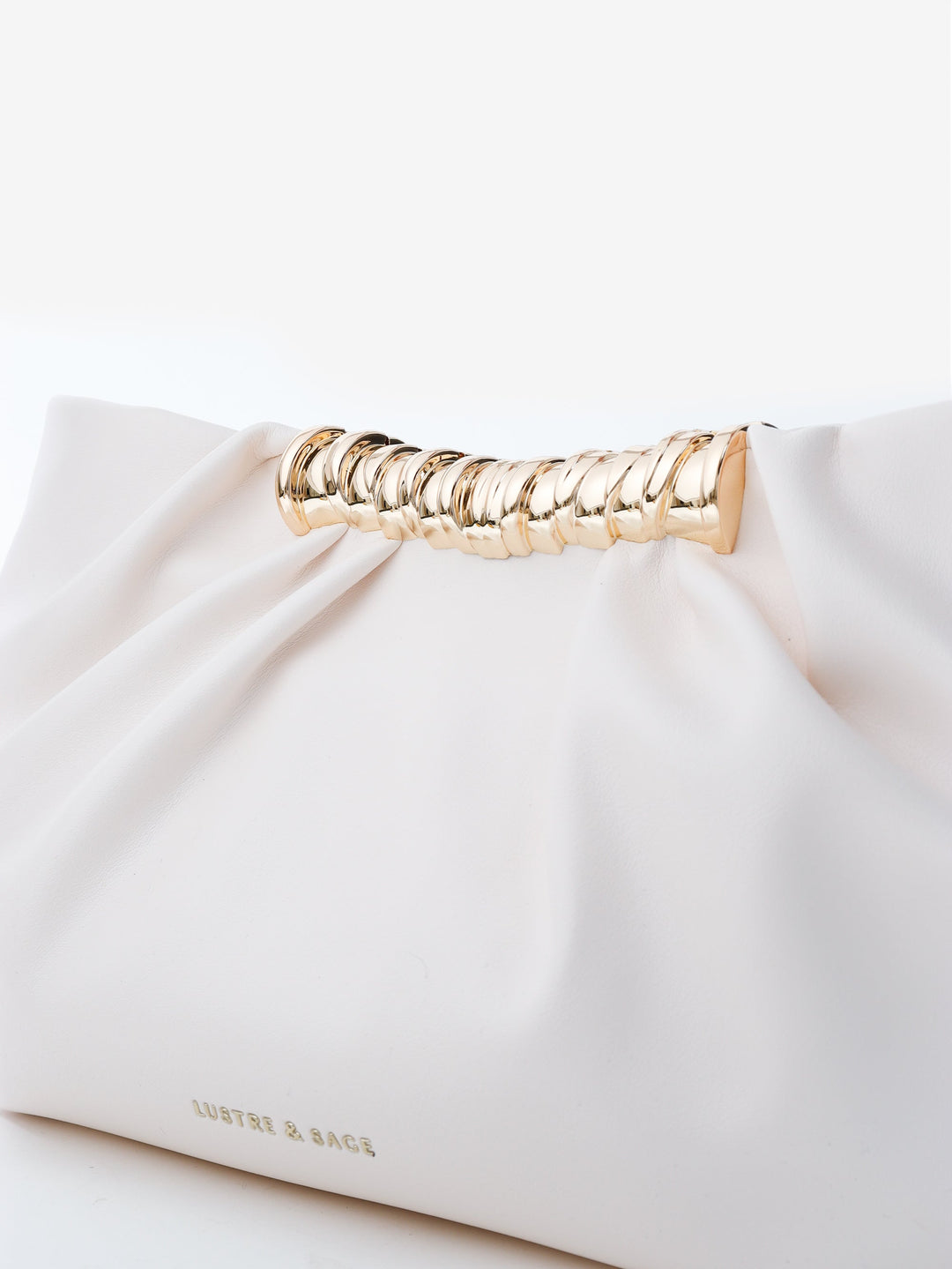 Aura Gathered Clutch Bag