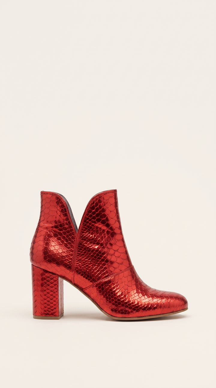 Joey Boot - Red metallic