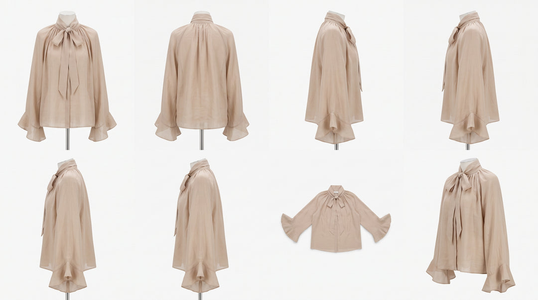 Oversized Drape Blouse - Sand
