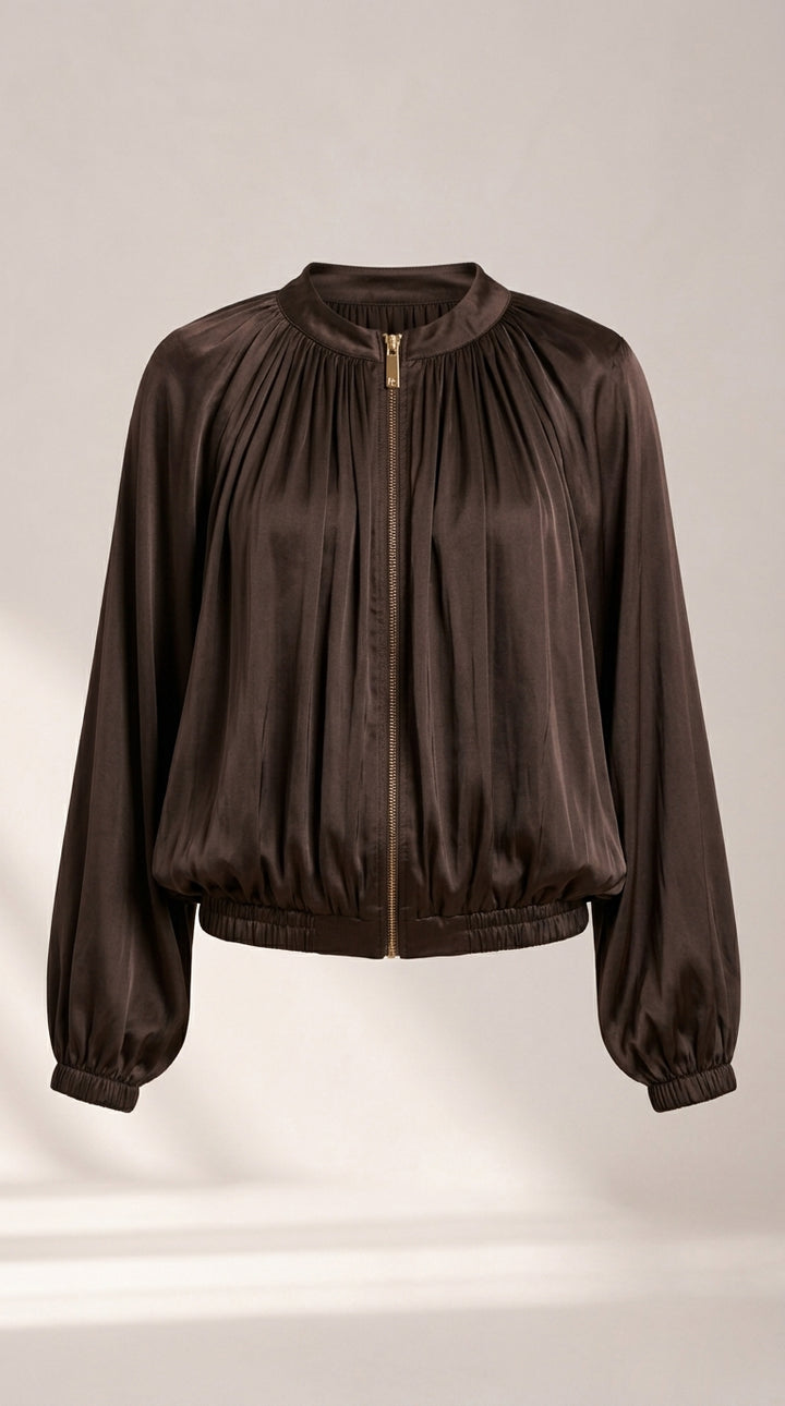 Viscose Blend Top - Chocolate
