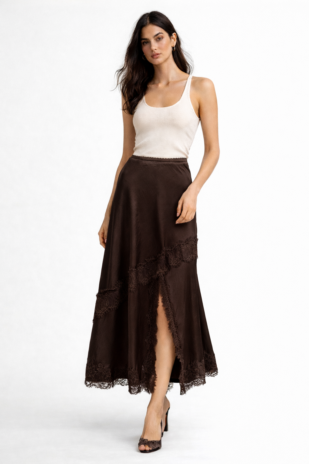 Midi Skirt — Chocolate