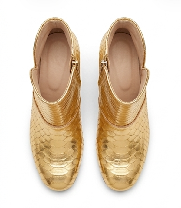 Joey Boot - Metallic Gold