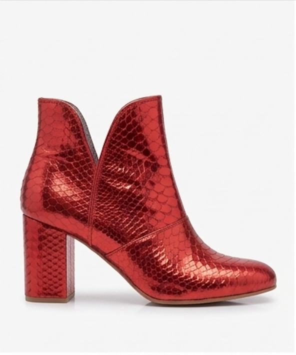 Joey Boot - Red metallic