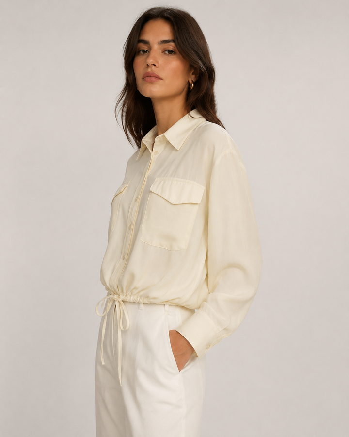 Cupro Blouse - Ivory