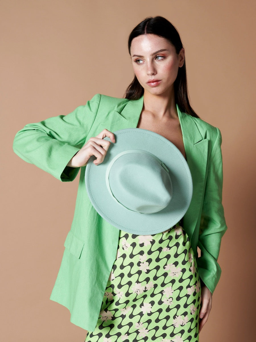 Lia Boho Fedora Felt Hat