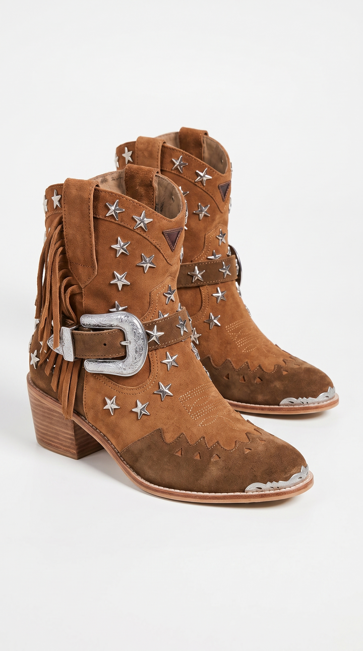 Elodie Cowgirl Boot - Tan