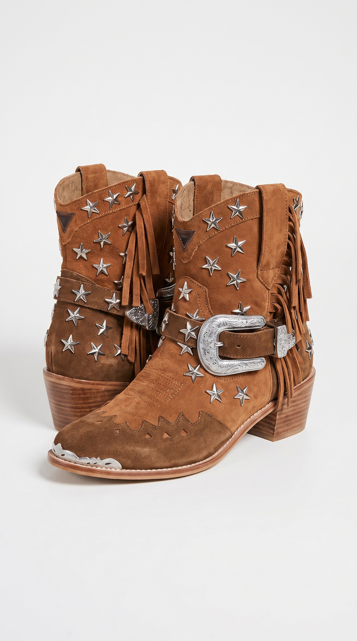 Elodie Cowgirl Boot - Tan