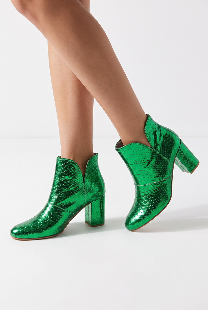Joey Boot - Metallic Emerald Green