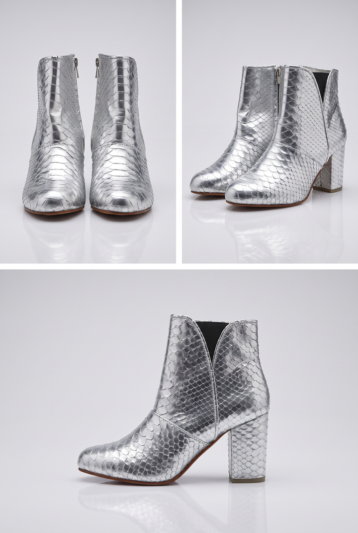 Joey Boot - Metallic Silver