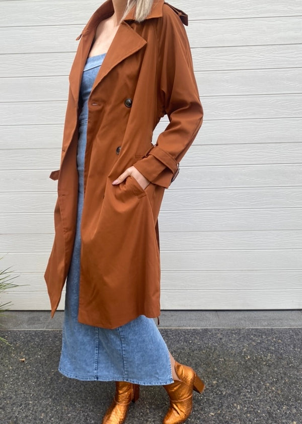 Ava Trench Coat - Tan