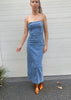 Bekka Strapless Denim Dress - Blue