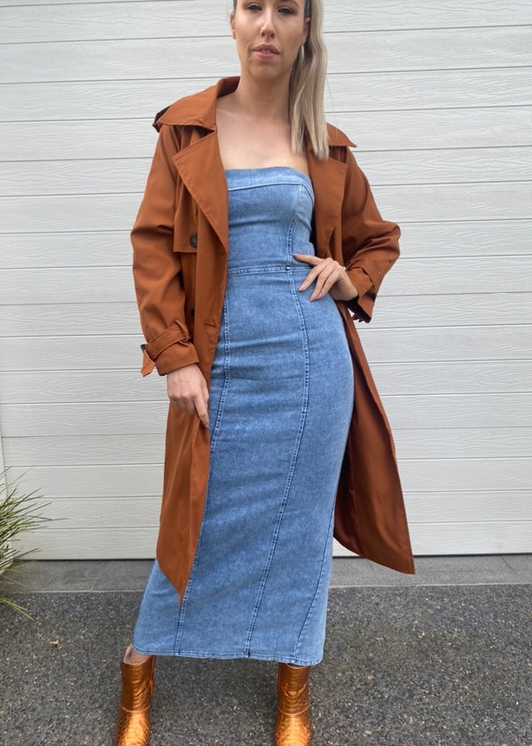 Ava Trench Coat - Tan