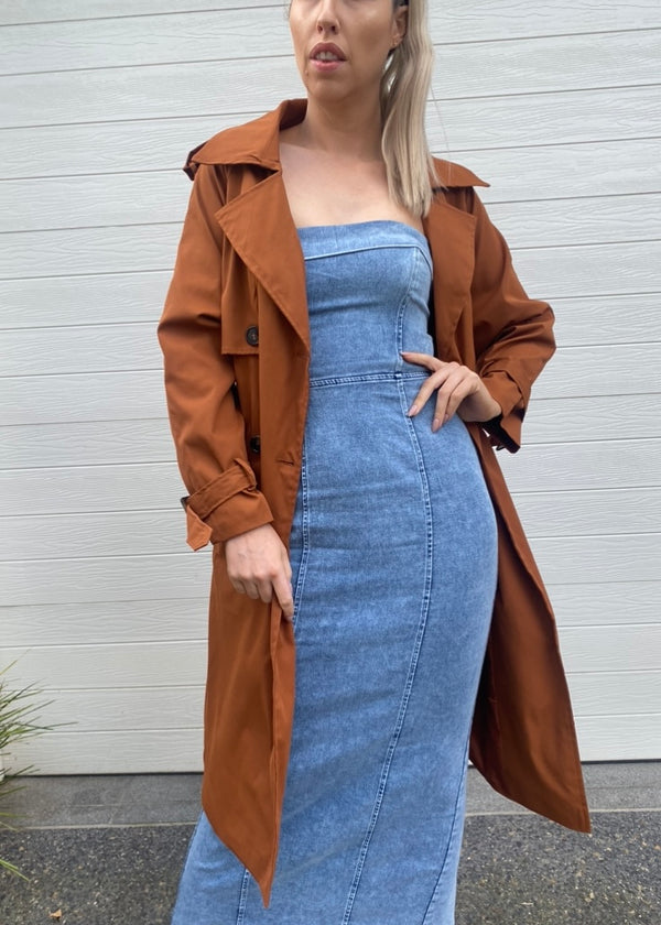 Ava Trench Coat - Tan