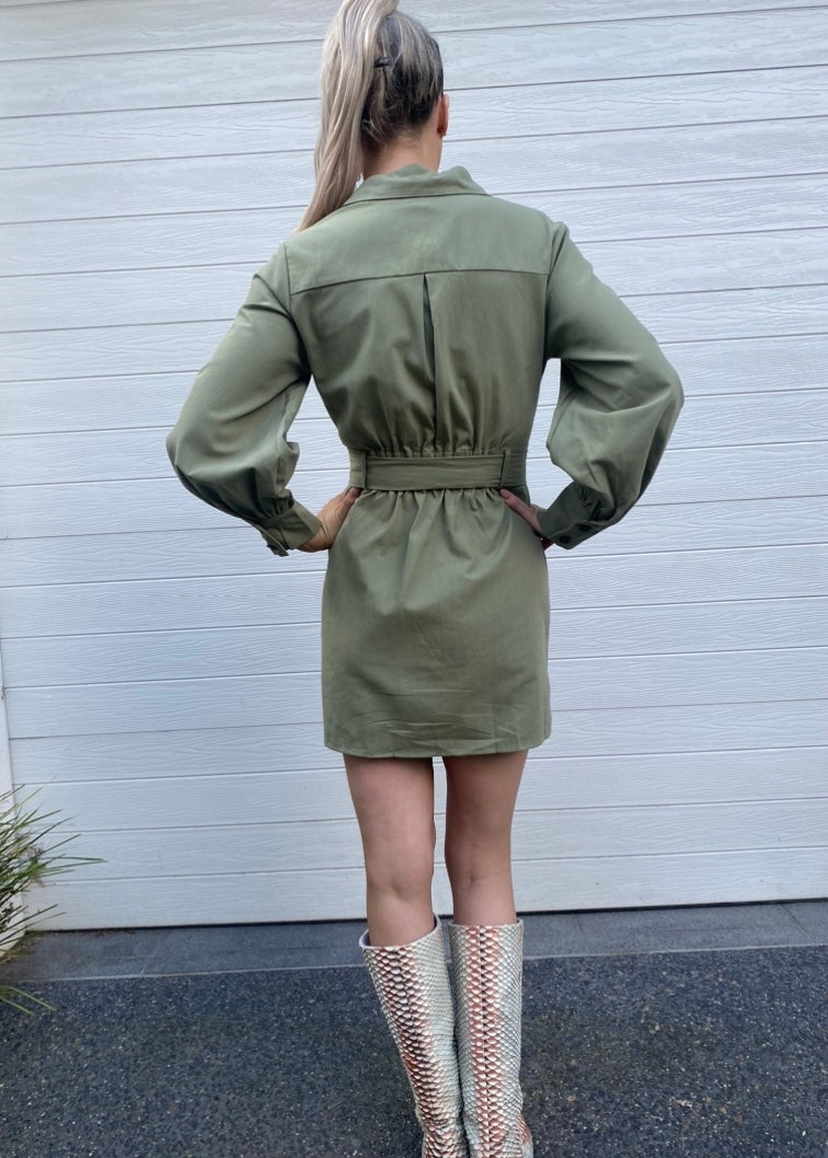 Cargo dress - Khaki