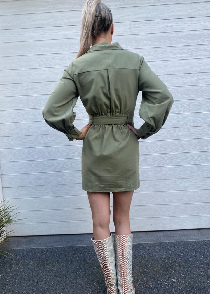 Cargo dress - Khaki