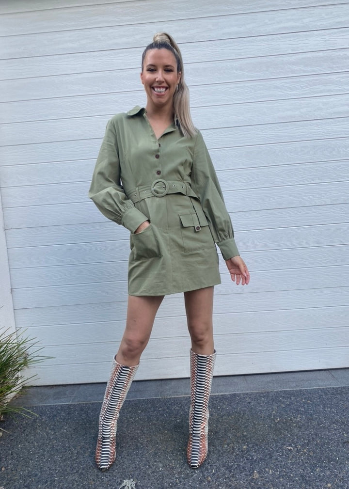 Cargo dress - Khaki