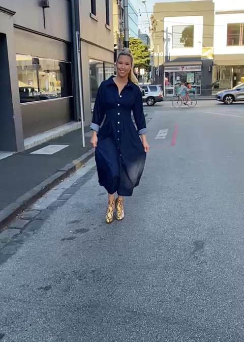 Carolina Dress- Dark Denim