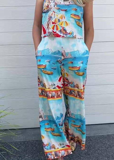 Portofino jumpsuit - Italy print