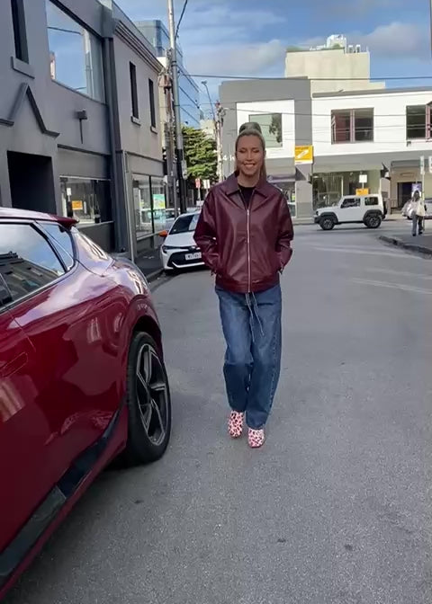 Brooklyn bomber jacket - Burgundy