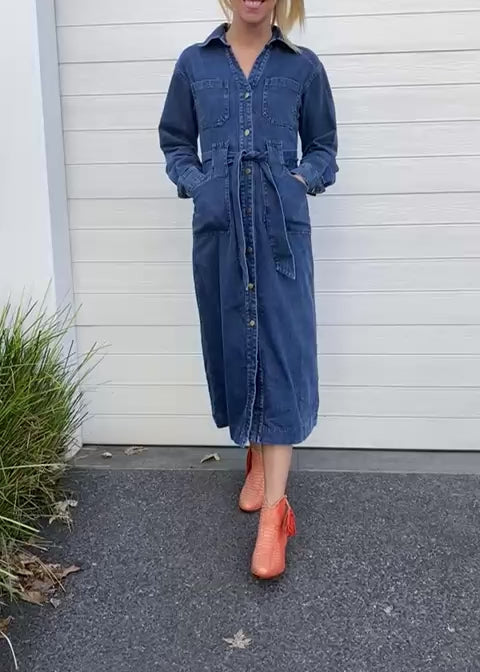 Ava denim dress
