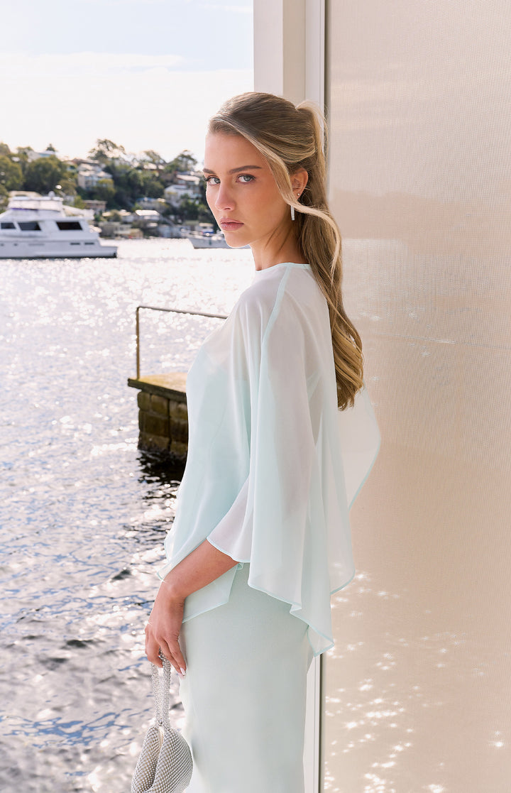 Chiffon Cape Dress
