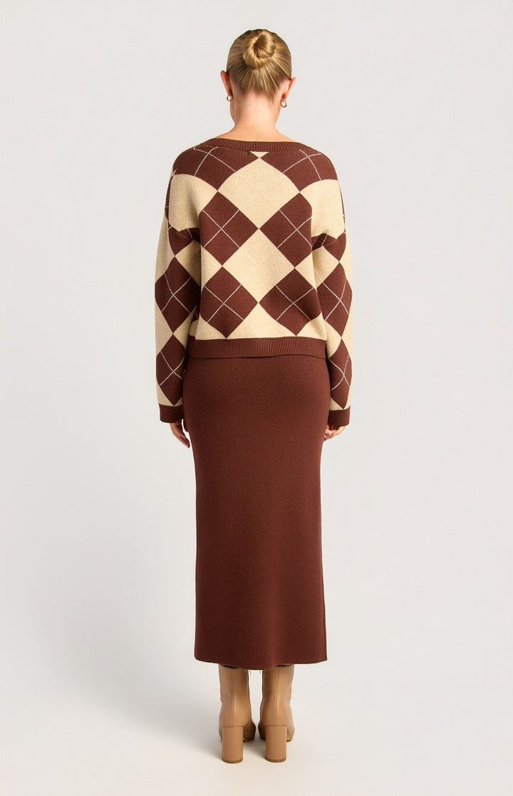 Argyle Knit Set