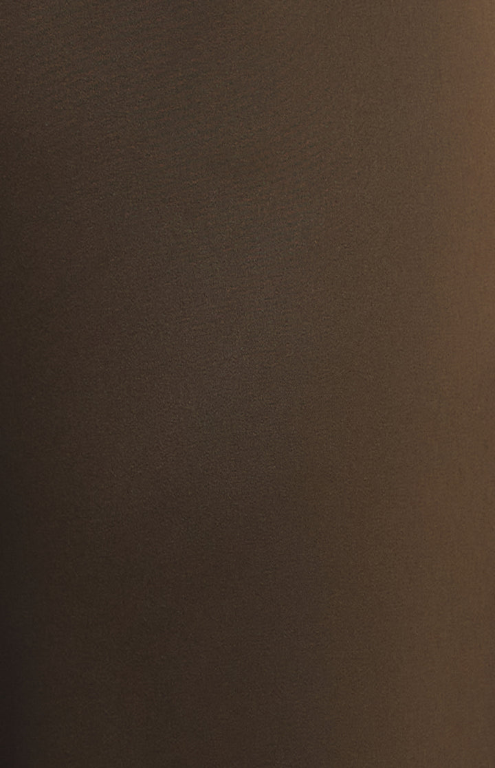 Wide Leg Satin Pants - Chocolate