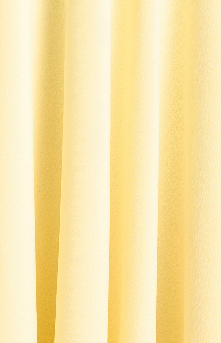 Hankerchief Hem Waist Panel Detail Skirt - Butter
