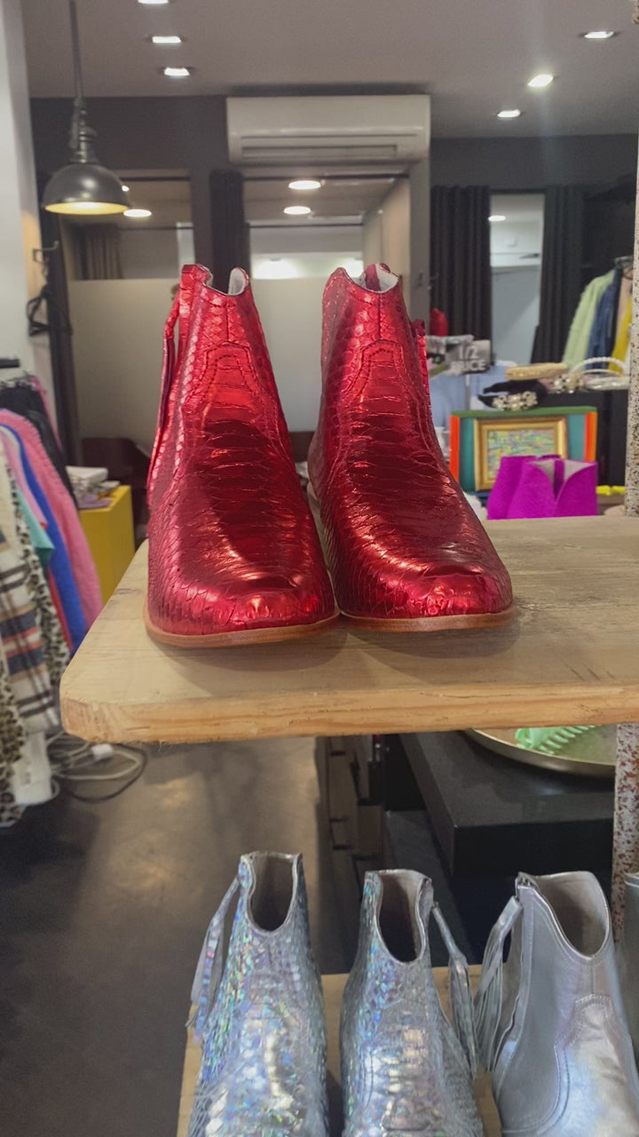 Jfahri boot - Red metallic