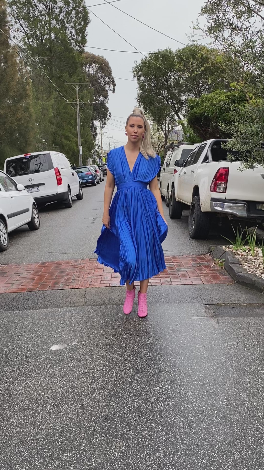 Marilyn dress - Cobalt Blue