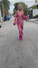 Load and play video in Gallery viewer, Retro midi dress - Pink floral print
