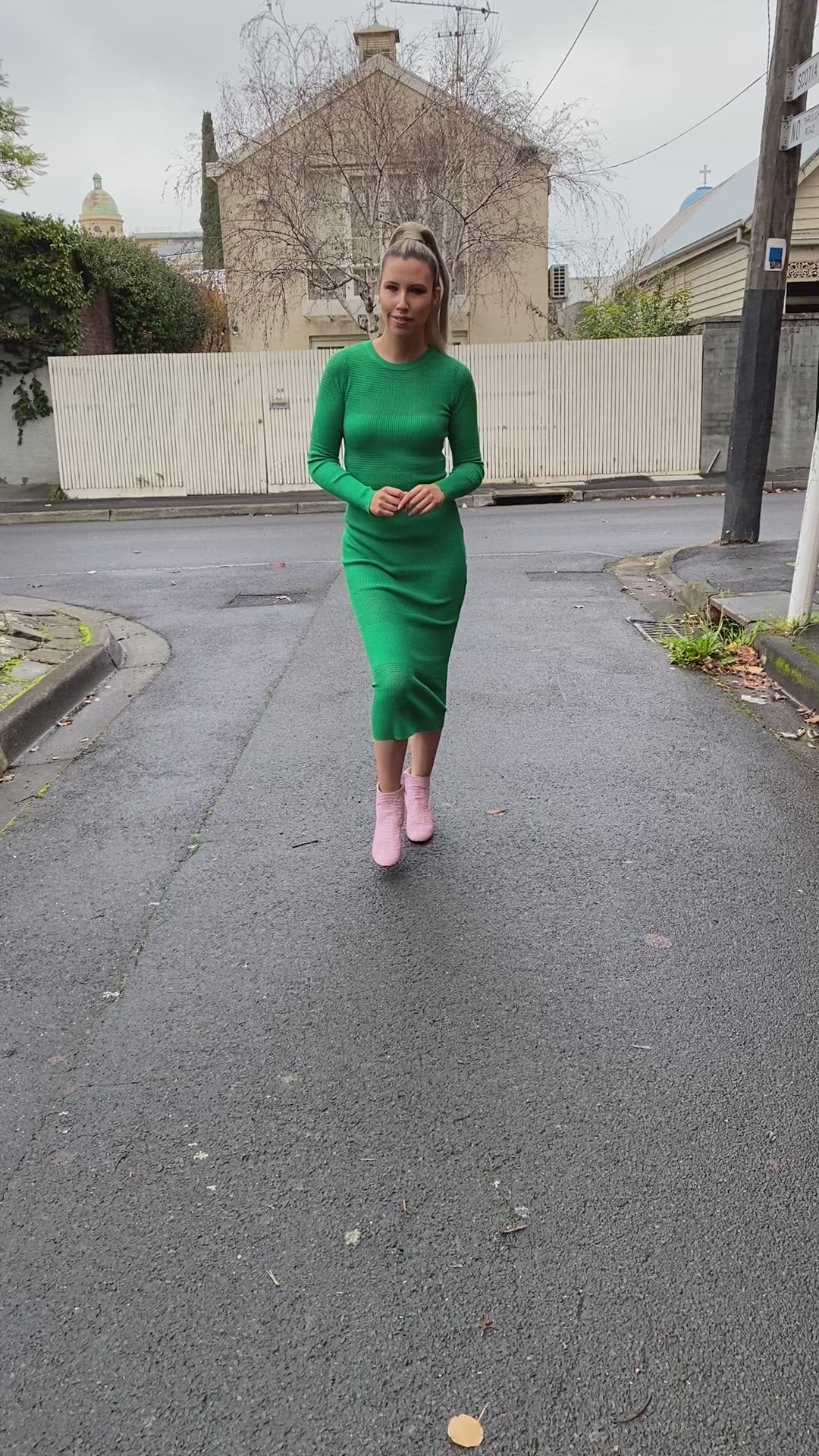 Tyler knit dress - Green