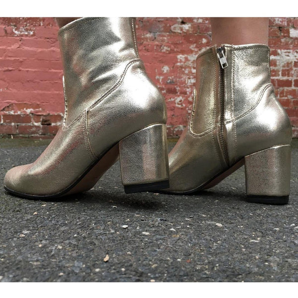 Sassy Boot - Glitter Gold-Shoes-jfahristore