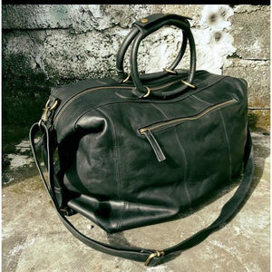 Wanderlust travel bag - black-Accessories-jfahristore