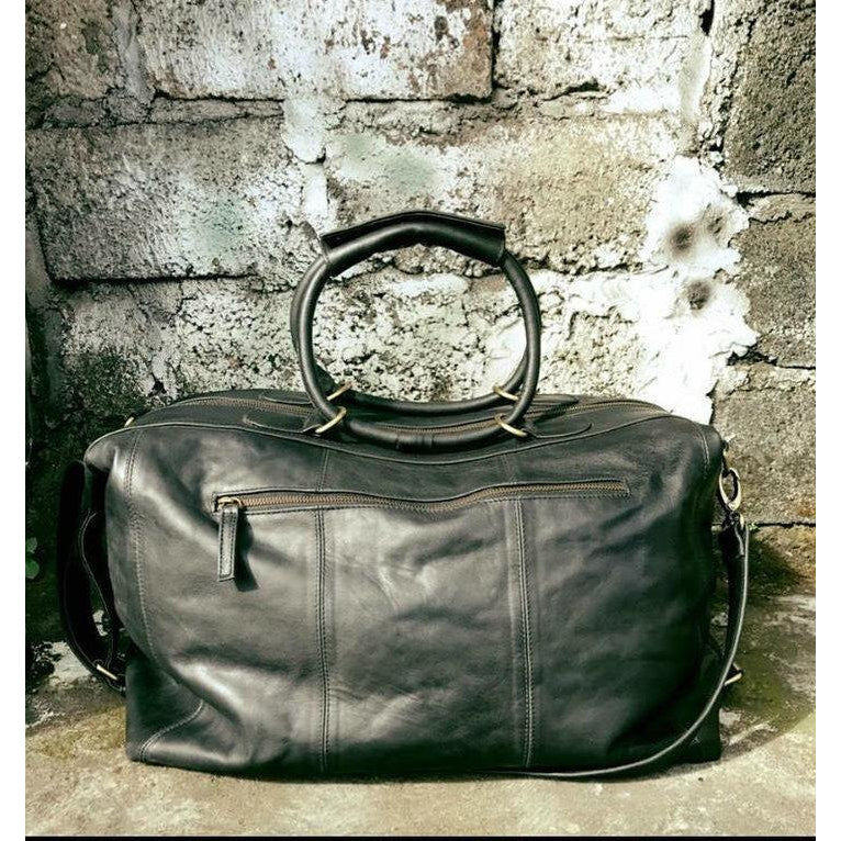 Wanderlust travel bag - black-Accessories-jfahristore